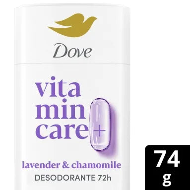 DOVE DEO BARRA VITAMIN CARE LAVENDER&CHAMOMIL x74g