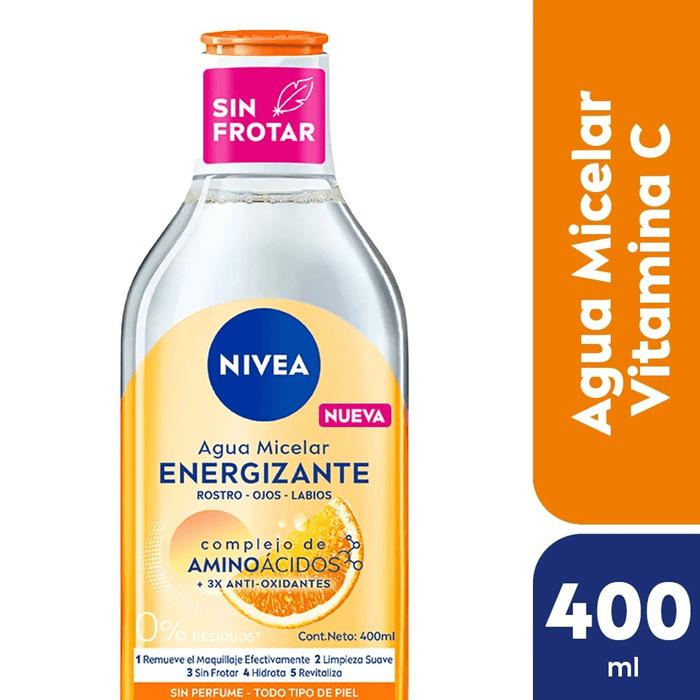 NIVEA AGUA MICELAR ENERGIZANTE VITAMINA C x400ml