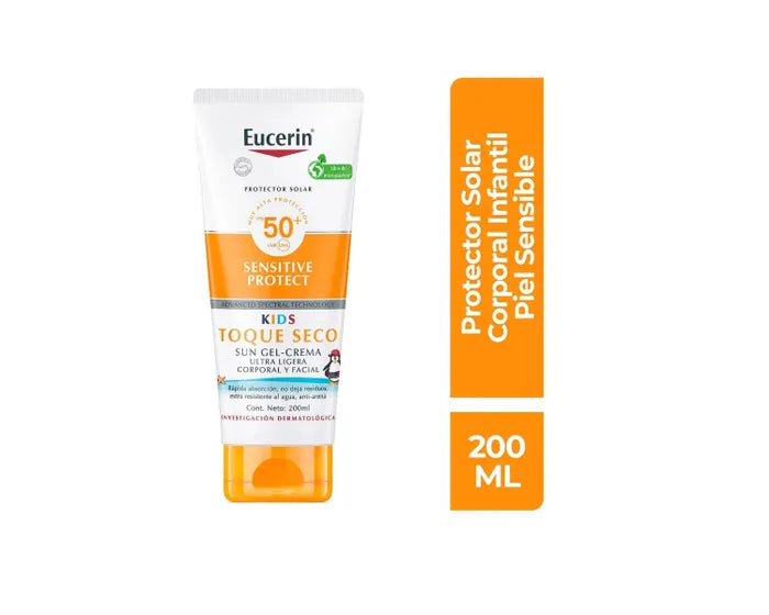 EUCERIN SUN CRE KIDS SENS PROTF50 TOQUE SECO x200m