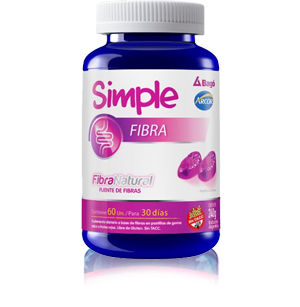 SIMPLE FIBRA pastillas de goma x 60