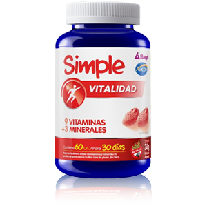 SIMPLE VITALIDAD pastillas de goma x 60