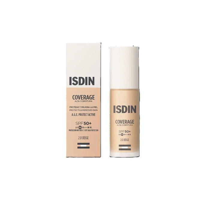 ISDIN COVERAGE Base Maquillaje T2 BEIGE con SPF50+ x30G