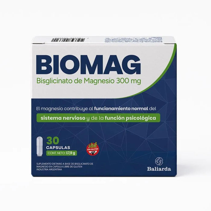 BIOMAG: Bisglicinato de Magnesio 300 mg c ps.x 30