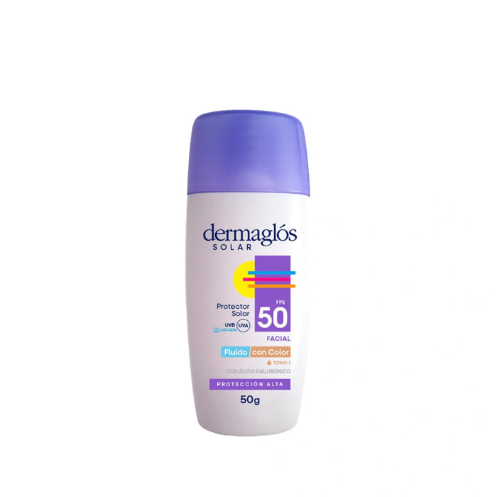 DERMAGLOS SOLAR F50 FACIAL FLUIDO T1 EM 50 G