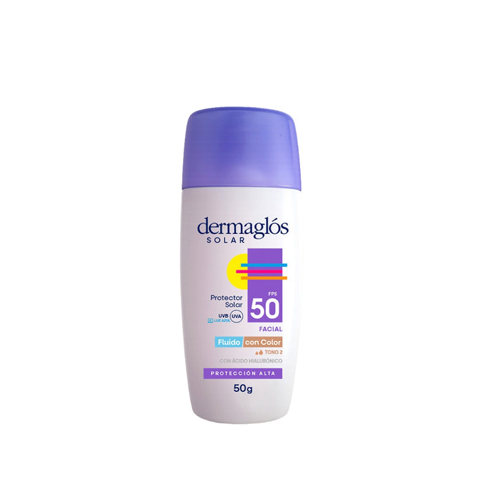 DERMAGLOS SOLAR F50 FACIAL FLUIDO T2 EM 50 G