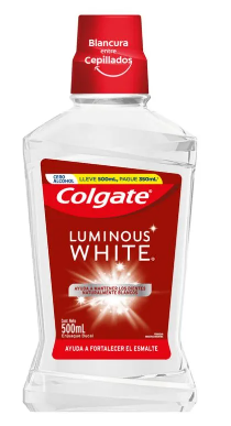 COLGATE ENJ BUCAL LUMIN WHITE ZERO ALCOHOL x500ml