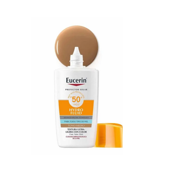EUCERIN SUN HYDRO FLUID FPS50 TONO MEDIO x50ml