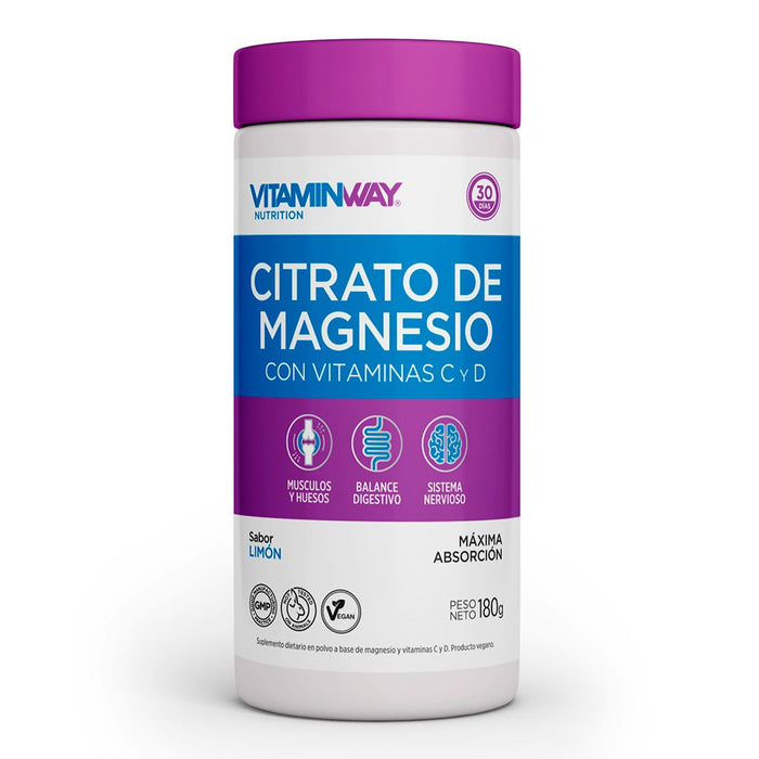 CITRATO DE MAGNESIO VITAMIN WAY polvo x 180 g