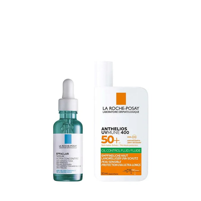 Combo LRP : Effaclar serum + uv mune fluido oil control.