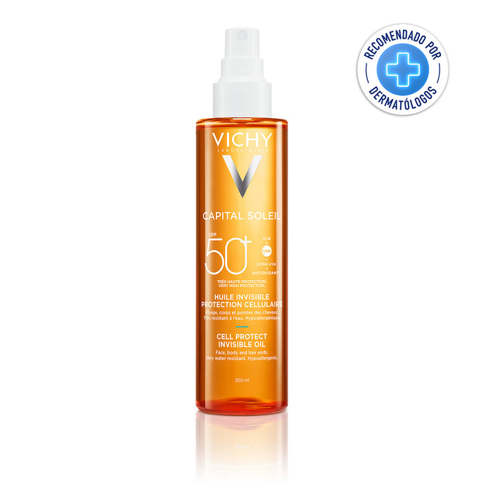 VICHY CAPITAL SOLEIL SPRAY CELL PROT OIL F50 x200mL