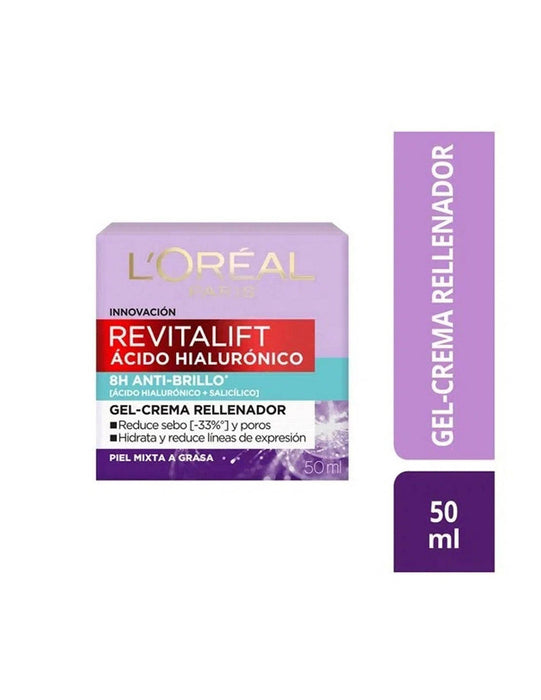 LOREAL REVITALIFT ACIDO HIALURONIC GEL-CREMA x50ml