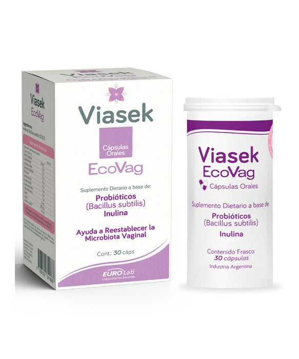 VIASEK ECOVAG estuche x 30 c ps.