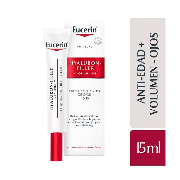 EUCERIN HYALU-FILLER+VOLUME-LIFT CRE F15 CONT OJOS