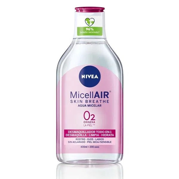 Nivea Agua Micelar Bifasica Rose Care X400ml