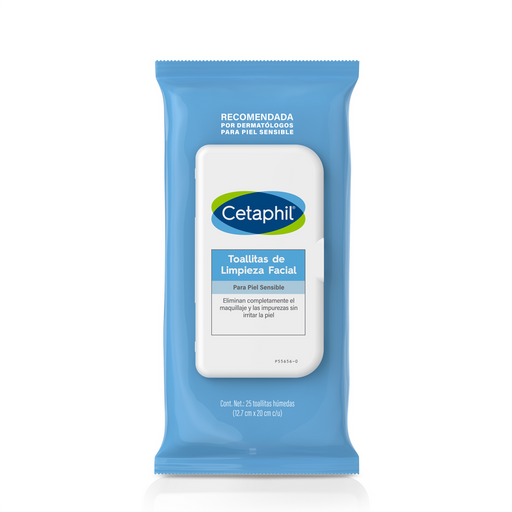 Toallitas Humedas Faciales Cetaphil Piel Sensible 25un